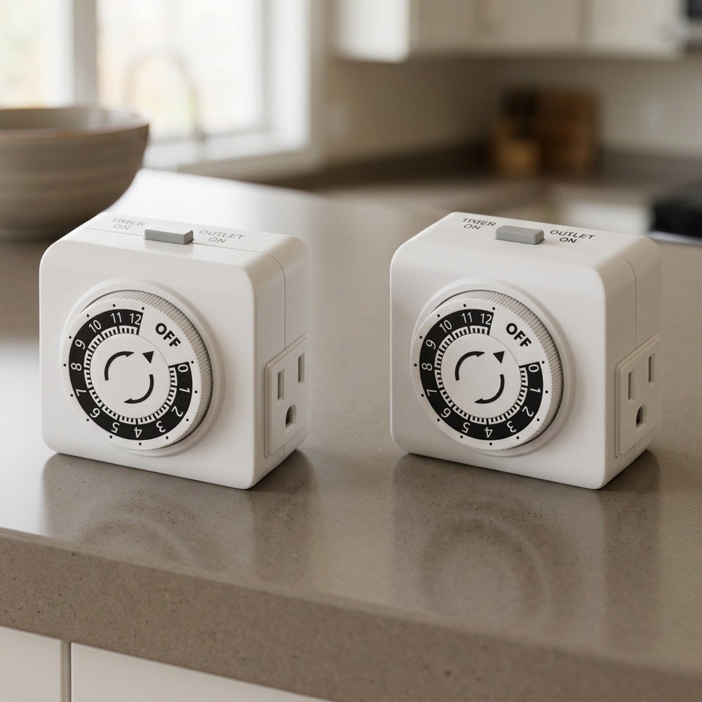 2 Pack 24 Hour Indoor Mechanic - Timer Dual Outlet 评论和价格