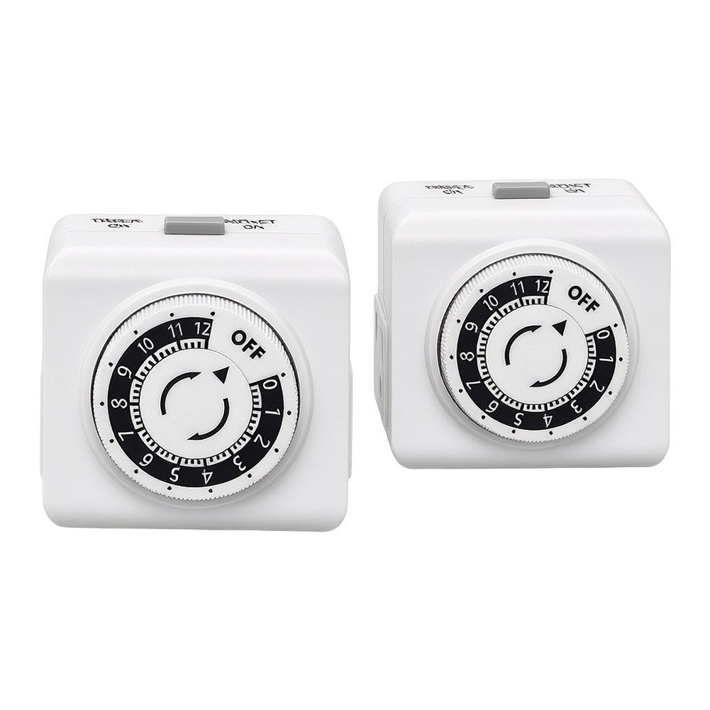 2 Pack 24 Hour Indoor Mechanic - Timer Dual Outlet 评论和价格