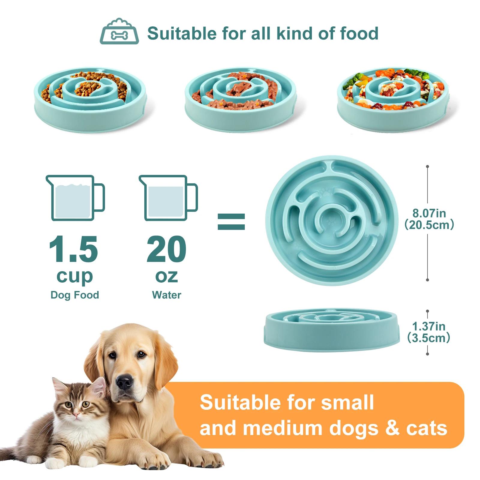 Pet Dog Slow Feeder Bowl Fun N - Royal Canin Food Medium 评论和价格